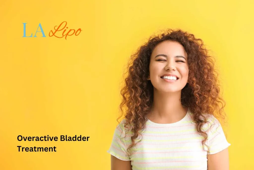 woman smiling about overactive bladder treatment Yateley solutions